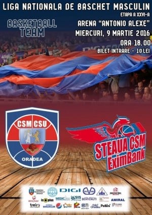 CSM CSU Oradea vs Steaua CSM Eximbank