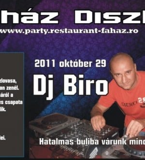 DJ Bíró în Faház Disco