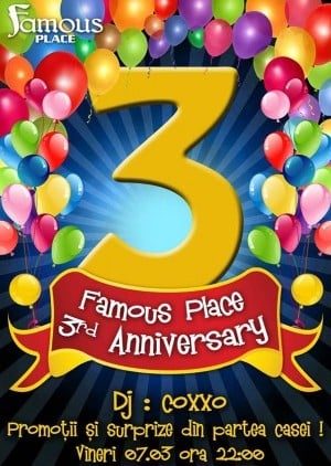 Famous Place - 3rd Anniversary