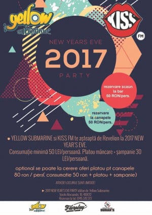 Revelion 2017 în Yellow Submarine