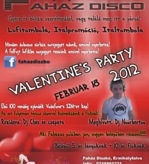 Valentine's Day Party în Disco Faház