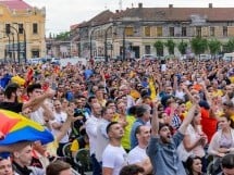 Piaţa Unirii În Timpul Meciului Cu Elveţia