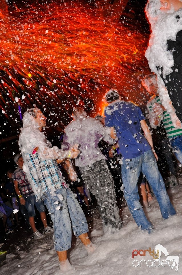 Spumă party în Disco Faház,