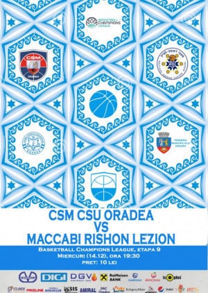 CSM CSU Oradea vs. Maccabi Rishon LeZion