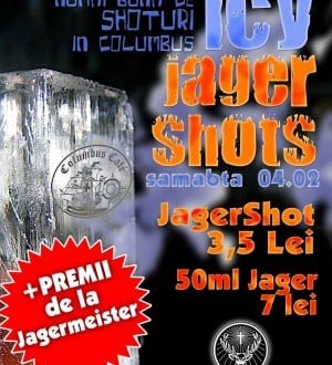 Icy Jager shots în Columbus Cafe