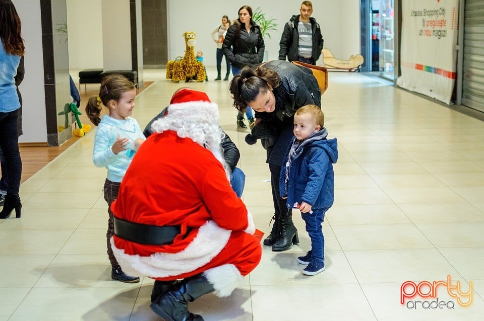 Moş Crăciun e la Oradea Shopping City, 