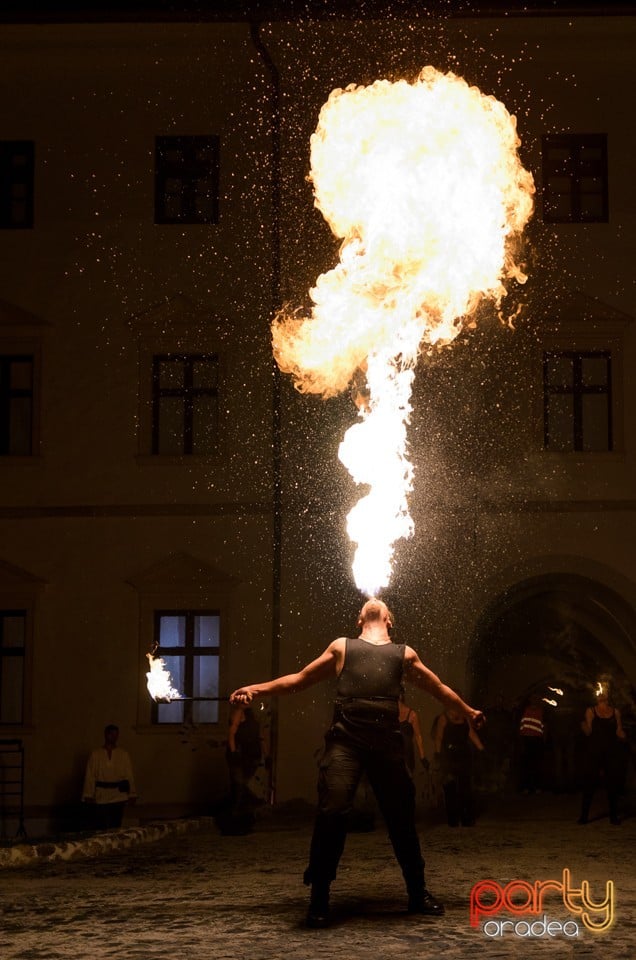 Spectacol de jonglerii cu focul, Cetatea Oradea