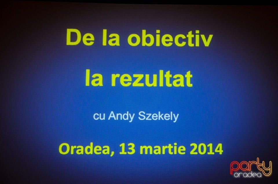 Workshop de implementare cu Andy Szekely, 